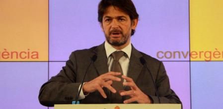 Oriol Pujol, en la rueda de prensa posterior a la reunión del comité ejecutivo de CDC