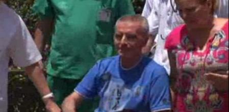 Ortega Cano, a su salida del hospital