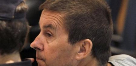 El exportavoz de Batasuna Arnaldo Otegi hoy en la Audiencia Nacional, donde se le vuelve a juzgar por enaltecimiento del terrorismo