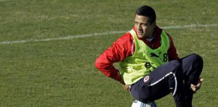 Alexis Sánchez en Mendoza, donde Chile está disputando la Copa América