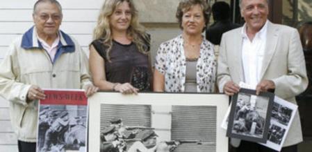 Octavi Centelles y Sergi Centelles, hijos del fotógrafo Agustí Centelles, en una foto de archivo