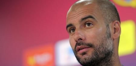 Josep Guardiola, en una rueda de prensa