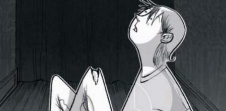 Ilustración de Oriol Malet para 'La porta dels tres panys'