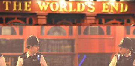 Policías vigilan las calles de Camden Town, norte de Londres , durante la cuarta jornada de violencia callejera en el Reino Unido