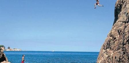 Este punto de Sant Feliu de Guíxols es uno de los escogidos para los saltos de riesgo