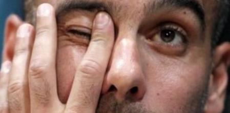 Pep Guardiola, durante una rueda de prensa