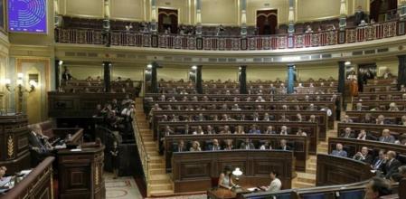 Vista general del hemiciclo del Congreso de los diputados