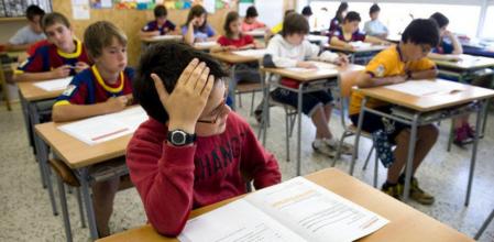 Alumnos de la escuela Nostra Llar de Sabadell