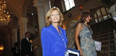 La vicepresidenta económica del Gobierno español, Elena Salgado