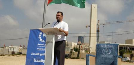 Palestina ha confeccionado su propia silla azul, semejante a las de la ONU