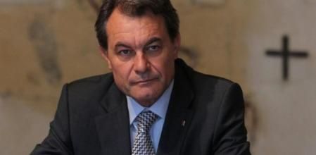 El presidente de la Generalitat ArturMas, durante la reunión que celebra esta mañana el Consell Executiu