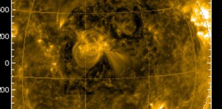 Imagen que muestra una de las últimas y más importantes explosiones que ha tenido lugar en el Sol