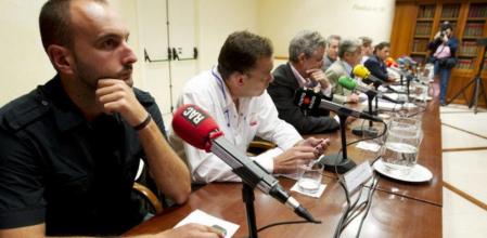 Imagen de archivo de una de las reuniones de las radios durante su conflicto con la LFP