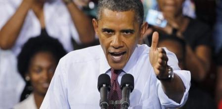 El presidente de Estados Unidos, Barack Obama, durante el adelanto del discurso que ofrecerá mañana para conmemorar el décimo aniversario de los atentados terroristas del 11-S contra las Torres Gemelas