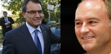 MOntaje Alberto Fabra y Artur Mas