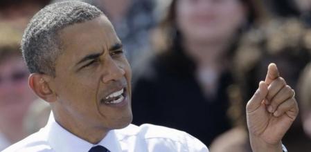 El presidente Barack Obama, el 13 de septiembre de 2011, en un acto Ohio sobre su plan de empleo.