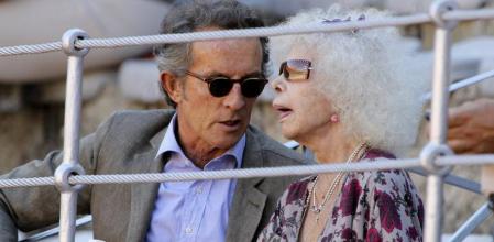 La duquesa de Alba y Alfonso Díez, en la Feria de la Virgen de la Vega