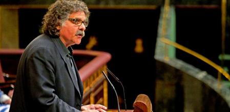 Joan Tardà durante un pleno en el Congreso de los Diputados