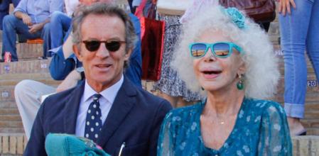 Alfonso Díez y Cayetana Fitz-James Stuart, el pasado domingo en la Maestranza de Sevilla