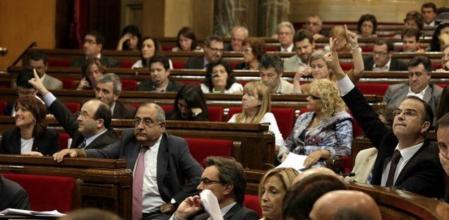 Votación en el Parlament