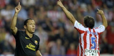 Adriano anotó el único gol del partido ante el Sporting