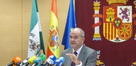 El vicepresidente Manuel Chaves, en rueda de prensa