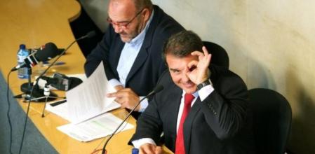 El ex presidente del FC Barcelona, Joan Laporta, en octubre del año 2010