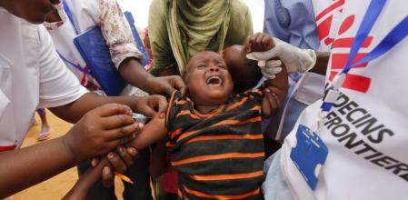 Voluntarios de Médicos Sin Fronteras en Dadaab.