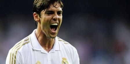 Kaká celebra su gol ante el Betis en el Bernabeu
