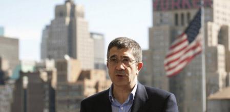 Patxi López, durante su visita a la zona cero de Nueva York