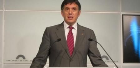 El conseller Lluís Recoder, en el Parlament