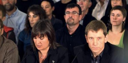 Los dirigentes de la izquierda abertzale Rufi Etxeberria y Maribi Ugarteburu