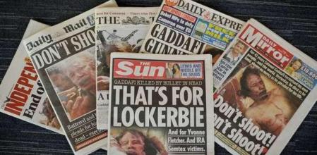 Una selección de las portadas de la prensa británica