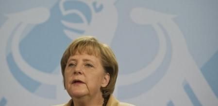 Angela Merkel en Berlín.