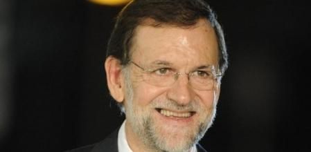 Imagen del candidato del PP a las elecciones generales, Mariano Rajoy, a su llegada al Palacio de Congresos de Madrid