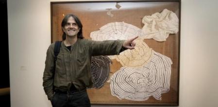 El artista Perejaume, en la muestra de La Pedrera