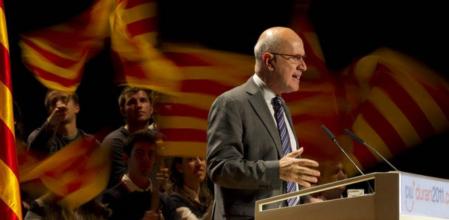 Duran Lleida, en un mitin de Terrassa