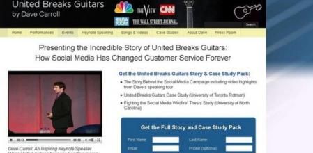 El cantante Dave Carroll provocó pérdidas millonarias a United Airlines