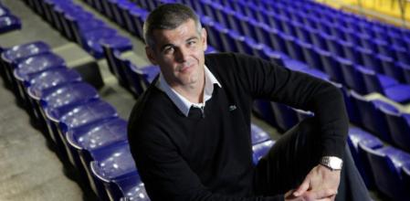 Enric Masip, en el Palau Blaugrana el viernes pasado