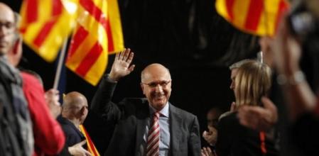 El candidato de CiU para las elecciones del 20-N, Josep Antoni Duran Lleida, durante el mitin de la formacion en Tarragona