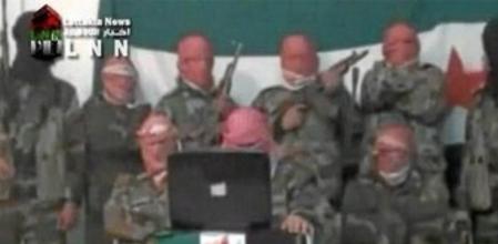 Imagen de un grupo de soldados sirios desertores que combatirán la represión contra la población del ejército