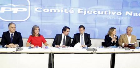 Mariano Rajoy, preside la reunión del Comité Ejecutivo Nacional de los populares celebrada en su sede de la calle Génova, en Madrid