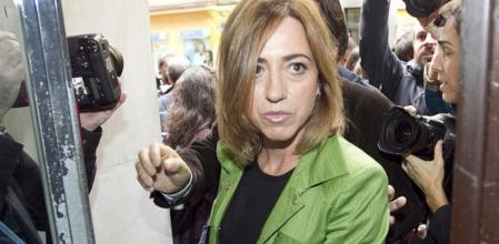 Chacón, a la entrada de la Ejecutiva que este lunes celebró la cúpula del PSC