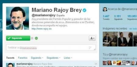 Captura de la cuenta de Twitter del presidente electo, Maria