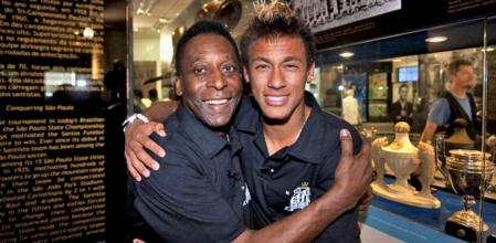 Pelé con Neymar