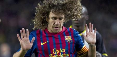 Puyol sufrió mareos tras el fuerte choque con Koné