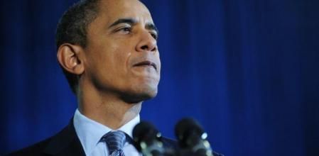 Barack Obama en Osawatomie, Kansas (Foto de archivo)