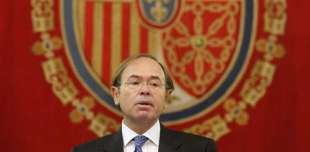 Pío García Escudero, durante su discurso de investidura como presidente del Senado