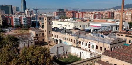 Vista aérea de Can Ricart, en el 22@ de Barcelona, este septiembre