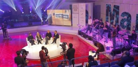 Imagen de la rueda de prensa de la presentación de La Marató